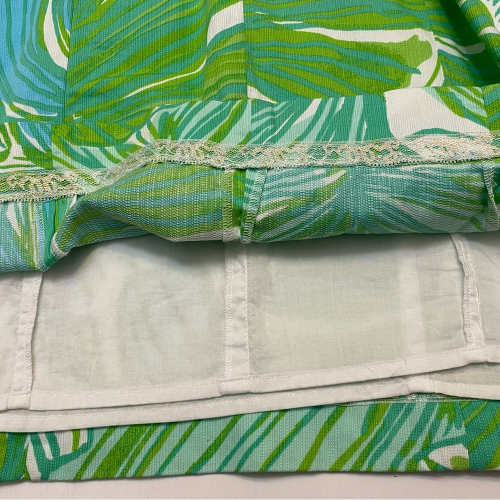 Vintage Lilly Pulitzer Tessa Shift Dress in Green Sheen Fronds Place. Size 6 - Picture 6 of 8